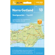 13 Norra Gotland Sverigeserien 1:50 000